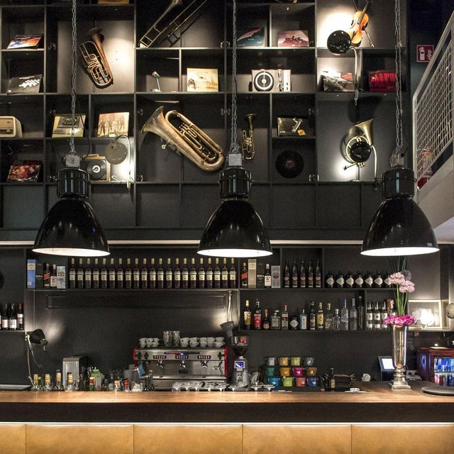 1950s Mid-Century Industrial Black Enamel Factory Pendant Lamp For Sale - Image 5 of 9