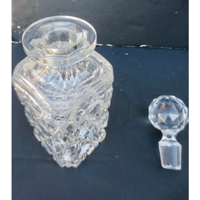 Transparent Mid 20th Century Crystal Whiskey Decanter For Sale - Image 8 of 8