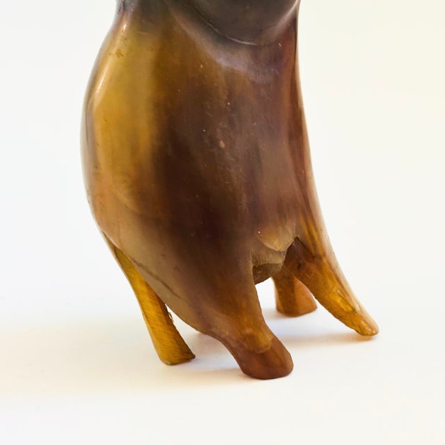 Vintage Carved Horn Elephant For Sale In San Francisco - Image 6 of 9
