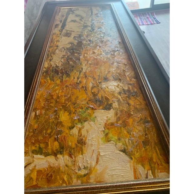 Ann Dettmer 'September Snow' Painting 2006 Colorado Aspens Signed Oil Painting Landscape Impressionist, Framed For Sale - Image 14 of 14