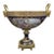 Antique French Sevres Style Porcelain & Gilt Bronze Centerpiece Urn With Figural Handles For Sale