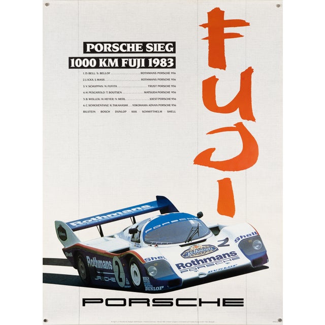 Original Porsche Poster, 1983 For Sale - Image 9 of 9