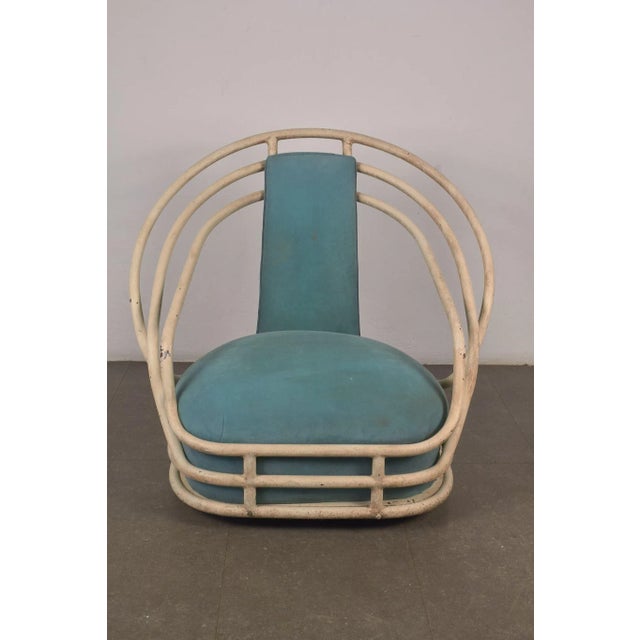 Mid-Century Iron Lounge Chair For Sale - Image 12 of 18