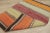 1970s Farmhouse Orange Striped Kilim For Sale - Image 9 of 13