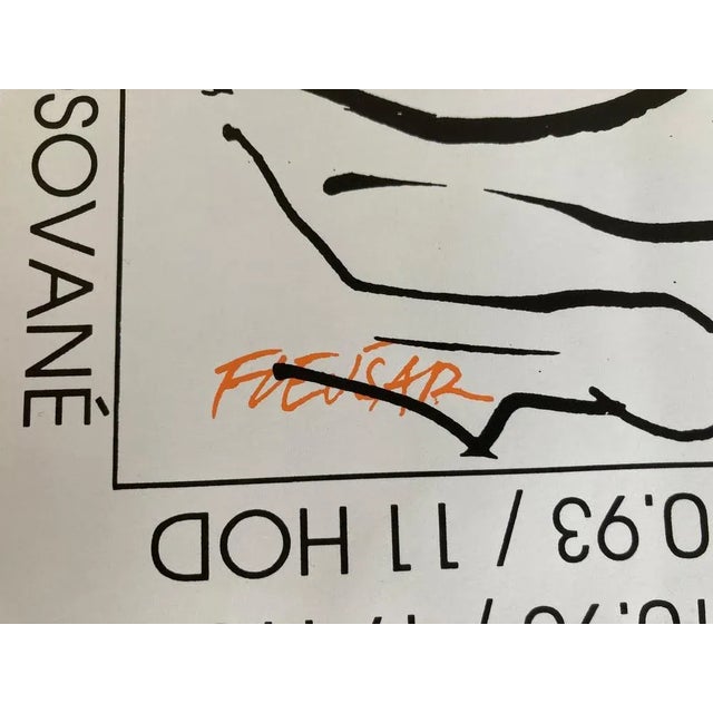 Volleyball Poster, Czechoslovakia, 1993 For Sale - Image 4 of 6