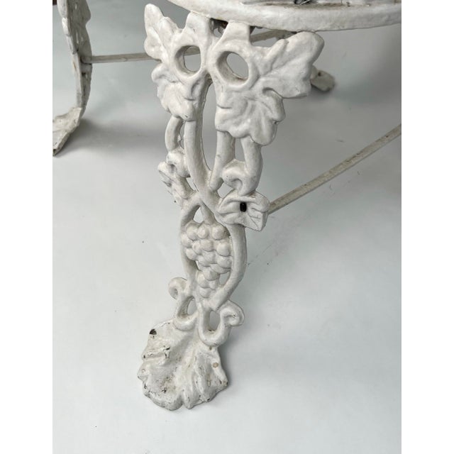 Antique Cast Iron Grapevine & Leaf Garden Seat Chair Chairish