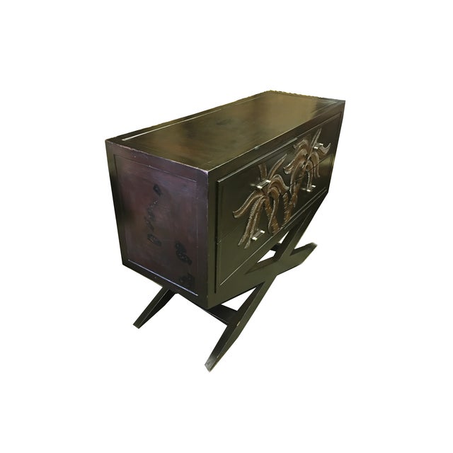 Handmade Wood & Bamboo X Base Dresser Chairish