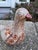 Vintage Mexican Tonala Earthenware Painted Bird sculpture signed by Amado Galván, circa mid 20th c. He signed his pieces...