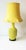 Bright Yellow Ceramic Chevron Chinoiserie Table or Desk Lamp With Silk Shade For Sale - Image 13 of 13