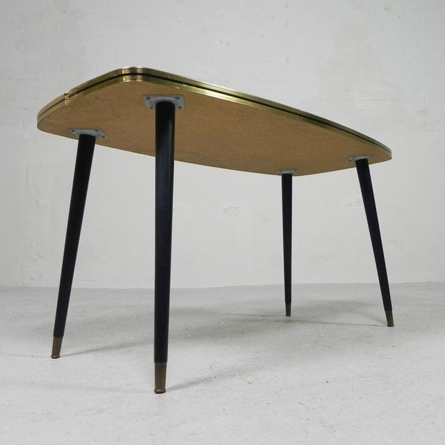 Vintage Coffee Table with Glass Top and Angled, 1950s For Sale - Image 15 of 18