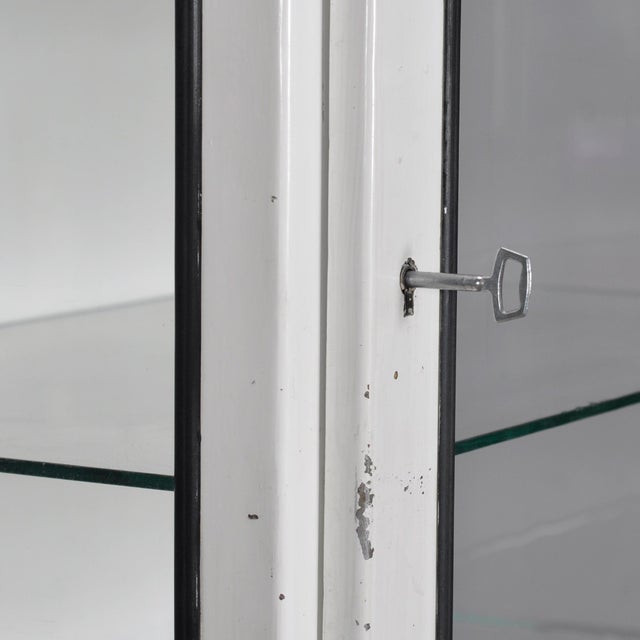 Metal Vintage Glass and Iron Medical Cabinet, 1970s For Sale - Image 7 of 10