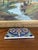Hand-Painted Glazed Ceramic Tile With Ottoman Floral Motif in Cobalt and Turquoise. For Sale In Seattle - Image 6 of 8