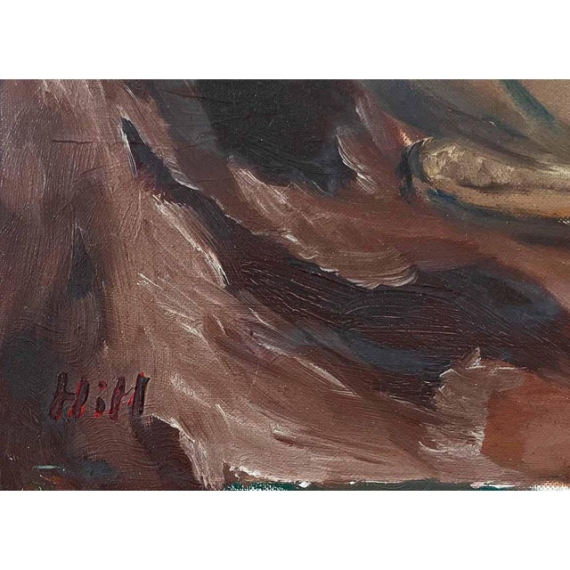 Artist: Hill, American School Artist Country: USA Title: Still-life with bottle Medium: Oil painting on canvas overboard...