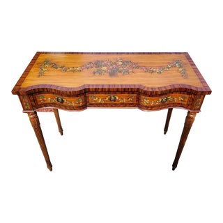 Vintage Maitland Smith Edwardian Adams Painted Satinwood Brandyboard Sideboard For Sale