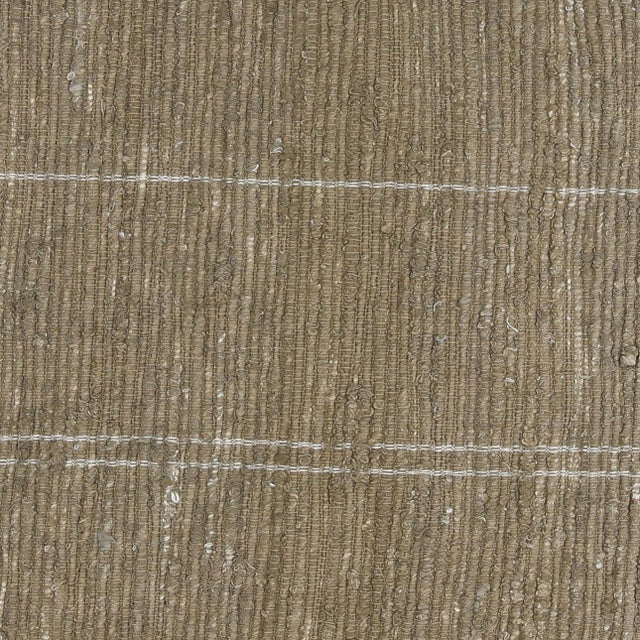 Contemporary Organic Modern Woven Olive Textured Pillow For Sale - Image 3 of 3