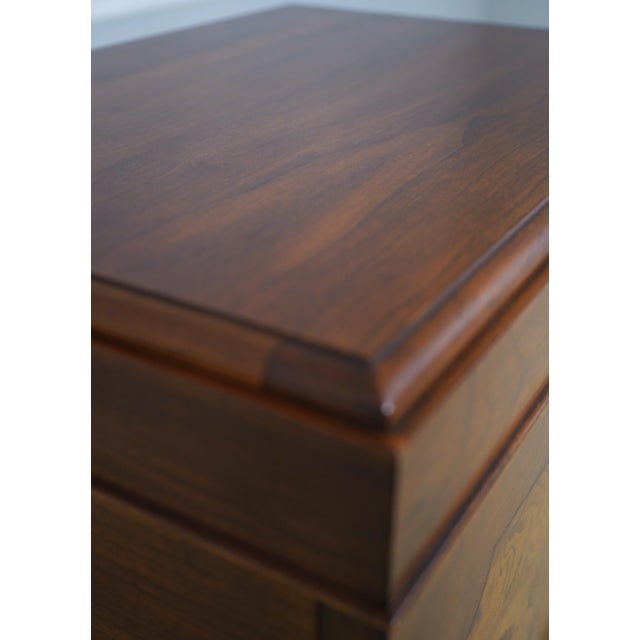 Henkel Harris Cherry Fall Front Silver Chest For Sale - Image 11 of 18