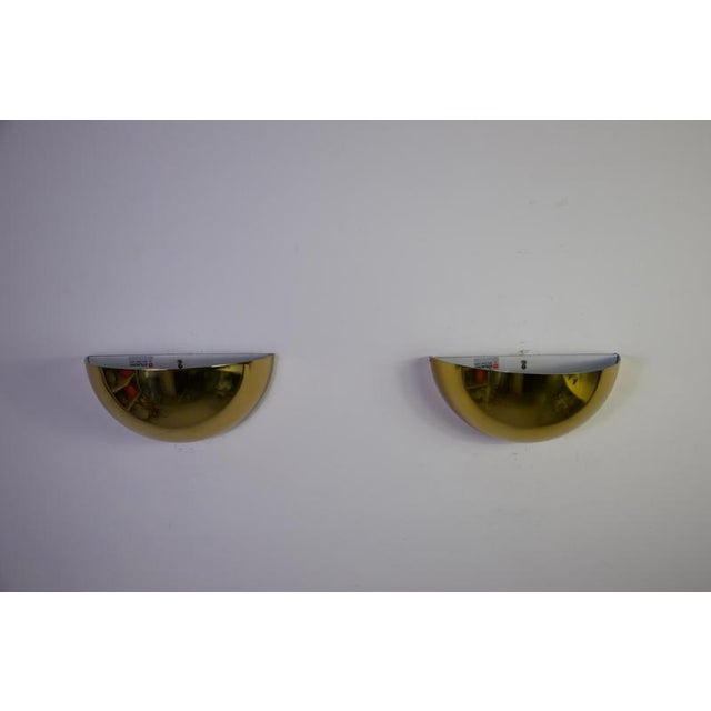 Metal Brass Wall Lamps from Stilnovo, Italy, 1980s, Set of 2 For Sale - Image 7 of 17