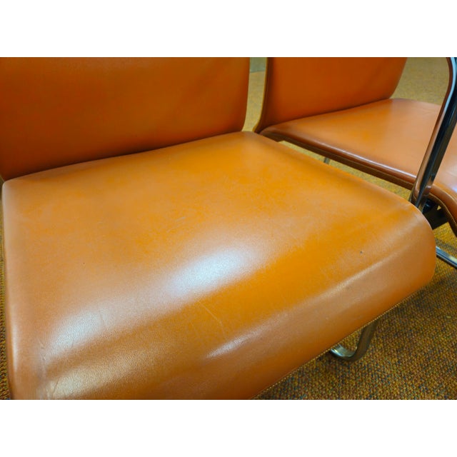 1960s Mid Century Modern Attributed to Peter Protzman for Herman Miller Orange Modular Chair Set For Sale - Image 5 of 10
