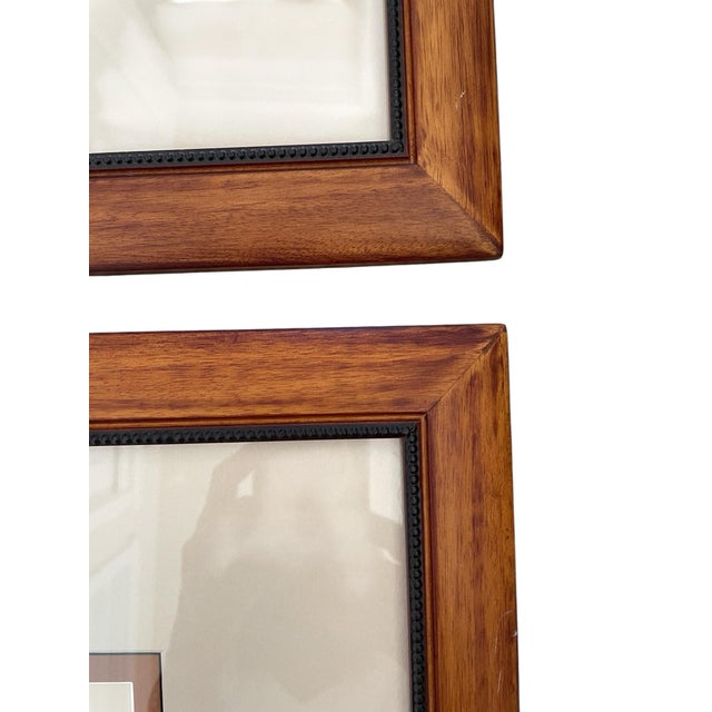 The product is a set of two framed hand-colored geese engravings by artist Morris, dating back to 1867. The prints feature...