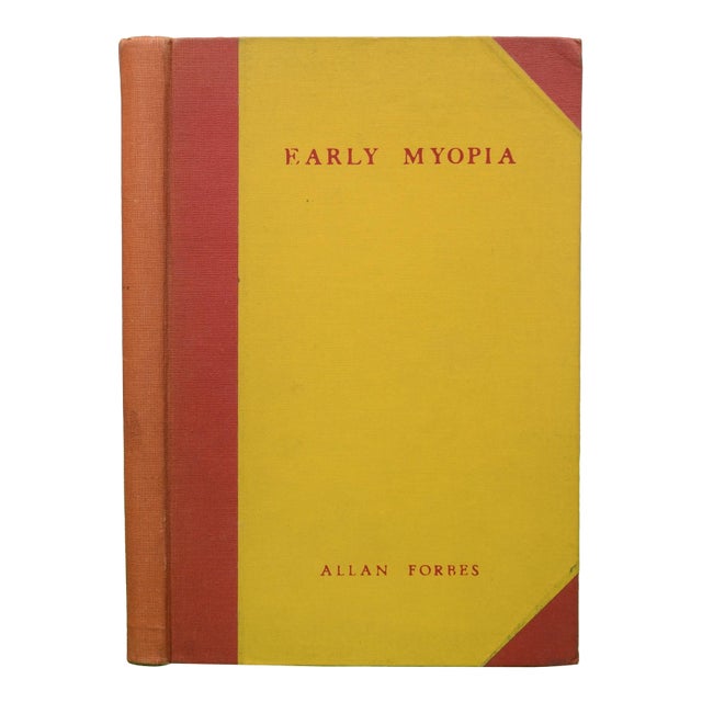 "Early Myopia at Winchester, Hamilton, Dedham, Framingham. Southboro and Milton" 1942 Forbes, Allan For Sale