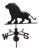 Antique Italian Copper Weathervane with Lion, 1900s For Sale
