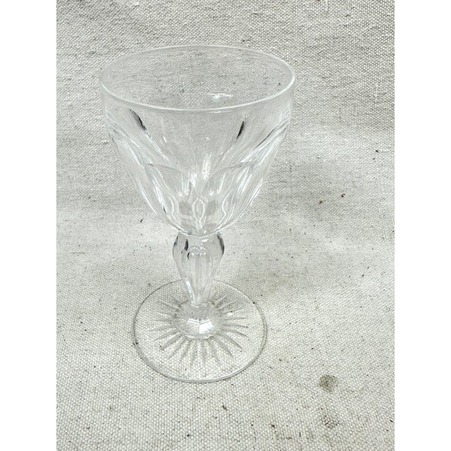 Vintage Val St Lambert Port Glasses-Set of 5 For Sale - Image 11 of 12