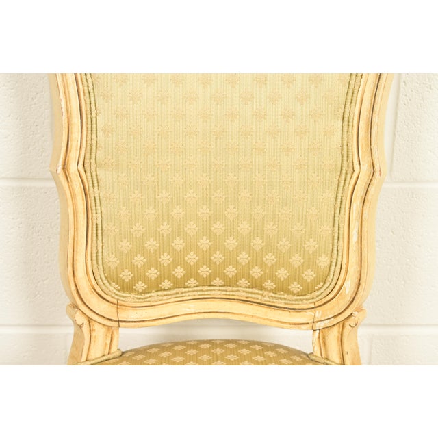 Wood Karges French Regency Louis XVI Cream Lacquered Dining Chairs, Set of Six For Sale - Image 7 of 15