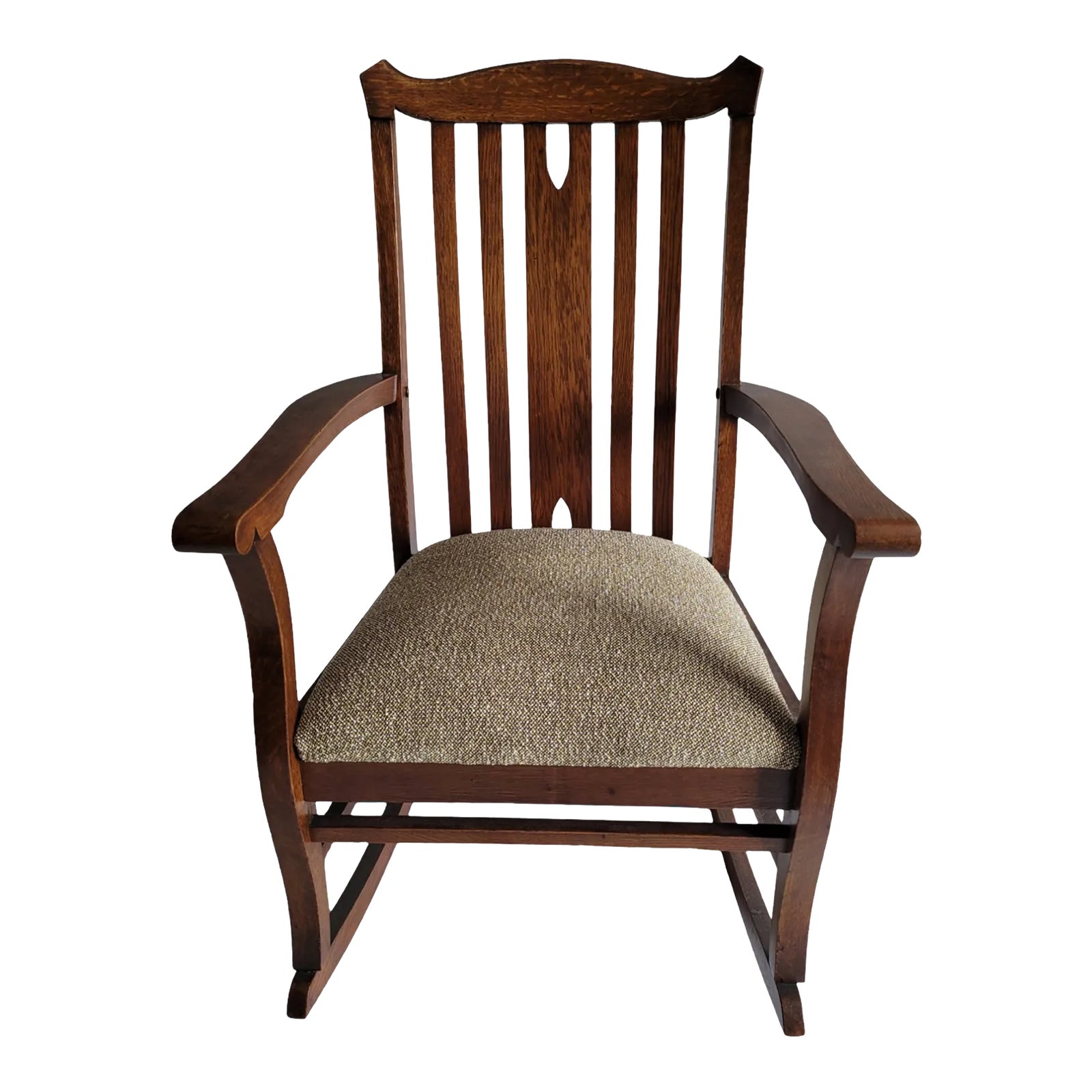 Early 20th Century Pre War Mission Style Oak Rocker by the Allen Chair ...