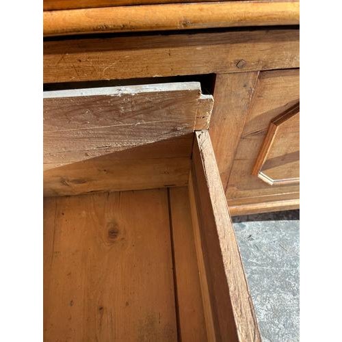 Brown Wooden Bakers Chest with Storage Drawers For Sale - Image 8 of 15