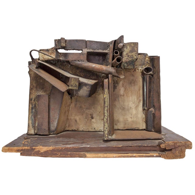 Abstract Expressionism Rare Large Abstract Expressionist Welded Assemblage Sculpture For Sale - Image 3 of 6