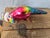 Vintage Hand-Blown Glass Tropical Parrot in Santa Hat Christmas Ornament For Sale - Image 11 of 12