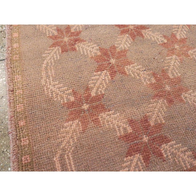 Rustic Galerie Shabab Collection Mid-20th Century Turkish Anatolian Throw Rug For Sale - Image 3 of 6