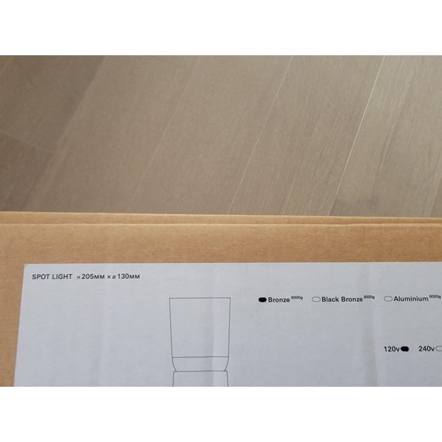 Studio Henry Wilson Polished Cast Bronze Spot Light Table Lamp For Sale - Image 15 of 17