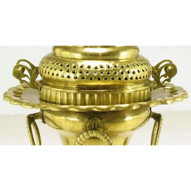 Shabby Chic Moroccan Pierced and Ornamented Brass Coal Burning Stove For Sale - Image 3 of 7