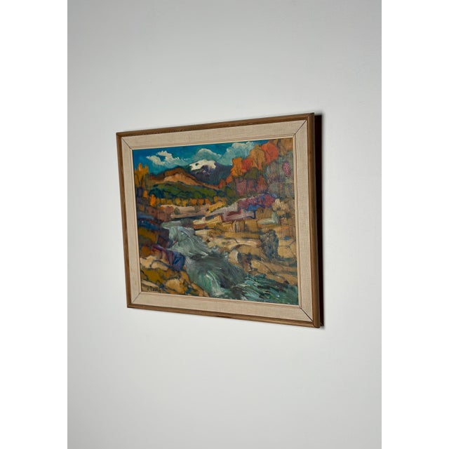 Nils Öberg, Autumn, Offerdalsfjällen Jämtland, 1960s, Oil on Canvas, Framed For Sale - Image 4 of 16