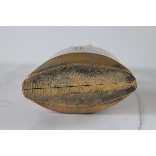Brass Vintage Brass Money Bag Bank For Sale - Image 8 of 10