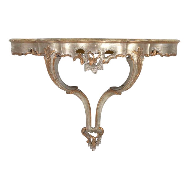 19th Century Italian Wall Console Table For Sale