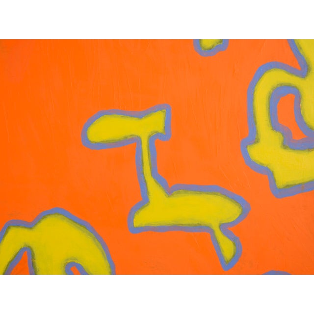 "Biomorph" Large Scale Orange Abstract by Michael Pauker For Sale - Image 4 of 7