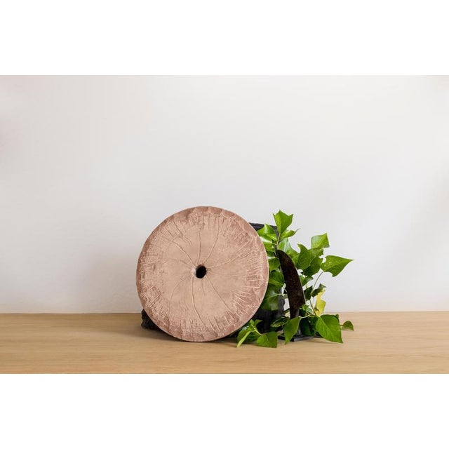 Wood The Wheel of Time Sculpture in Varnished Wood by Jean-Baptiste Van Den Heede For Sale - Image 7 of 8