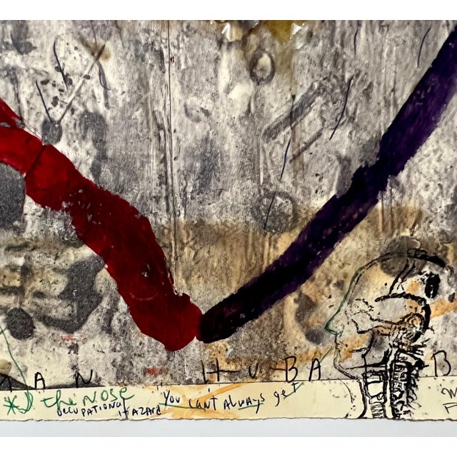 1970s Marty Greenbaum, Pop Art Brut Collage Mixed Media Print, Painting, Burning, Tape, Marty Greenbaum For Sale - Image 5 of 15