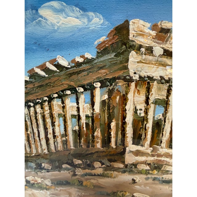 Greek Artwork of the Parthenon, Signed For Sale - Image 10 of 12