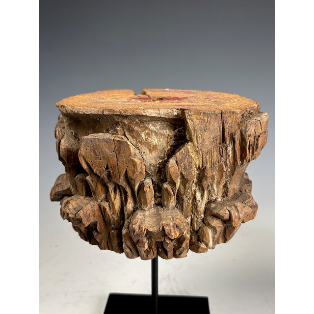 Antique Carved Wooden Corinthian Capitals, 1880, Set of 2 For Sale - Image 11 of 16