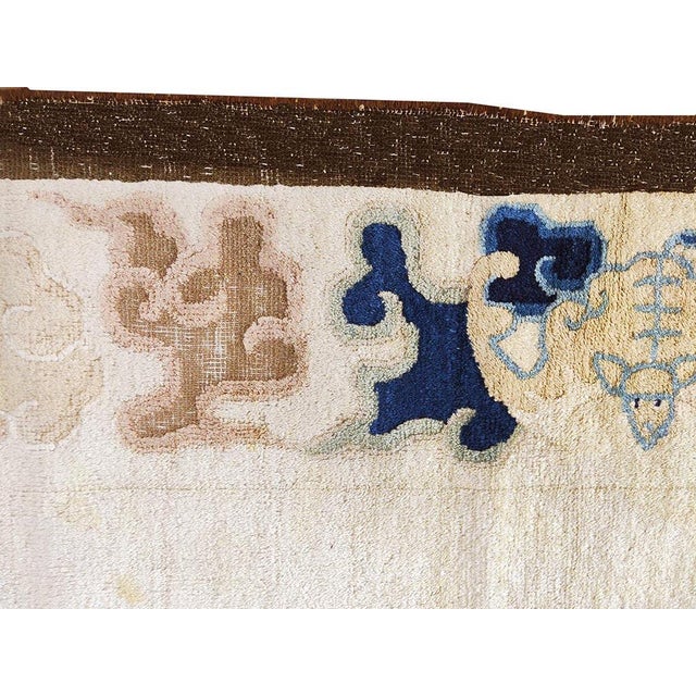 1880s Beige Antique Chinese Peking Rug With Eight Immortals Playing Weiqi "Go" For Sale In New York - Image 6 of 11