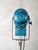 1950s Blue Fresnel Theater Spotlight Floor Lamp on Matching Steel Tripod from A.E. Cremer, Paris, 1950s For Sale - Image 5 of 18