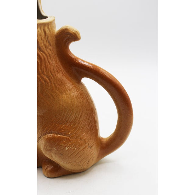 Mid-20th Century French Stoneware Lion Jug For Sale - Image 9 of 9