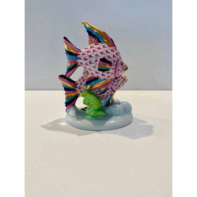 Pink Late 20th Century Herend Pair of Fish Figurine For Sale - Image 8 of 10