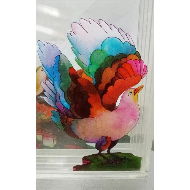 Vintage Acrylic Glass Showcase Decorative For Sale - Image 9 of 12