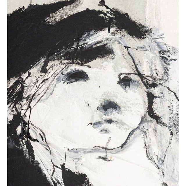 Contemporary Gino Hollander Portrait of a Woman Oil, 1973 For Sale - Image 3 of 8