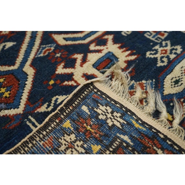 Late 18th Century Antique Perpedil Rug 4'2'' x 5'2'' For Sale - Image 9 of 9