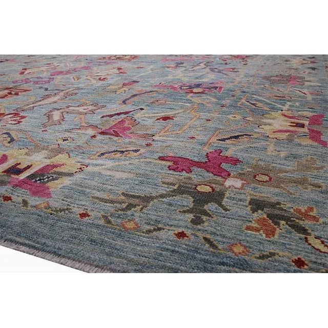 Handwoven Persian Sultanabad Area Rug 12’4″ X 16’3″ For Sale - Image 11 of 13